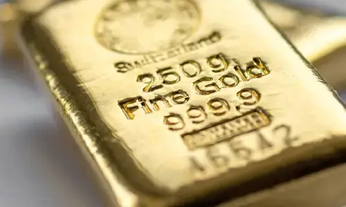 Feingoldbarren mit Prägung 999,9 als Anlagegold